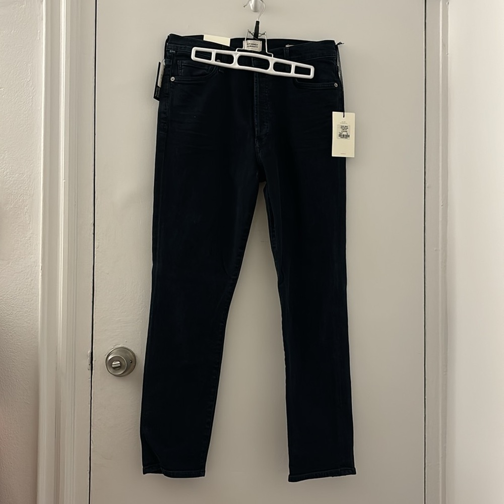CITIZENS OF HUMANITY OLIVIA ANKLE HIGH RISE JEANS, ULTRA MARINE